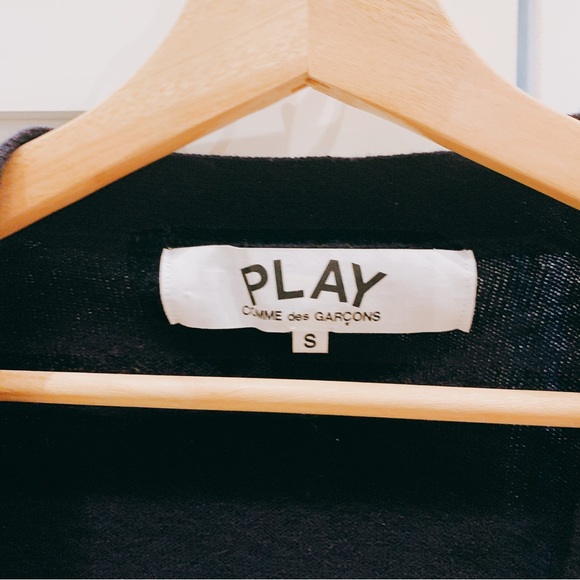 Comme des Garçons Play cardigan- black unisex - Picture 2 of 14